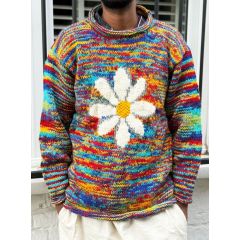 daisy roll neck jumper